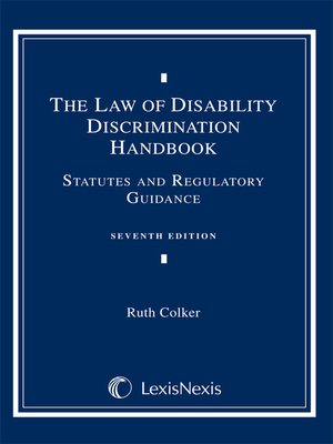 cover image of The Law of Disability Discrimination Handbook